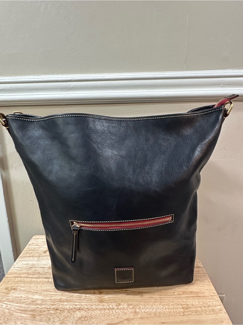 Dooney & Bourke Extra Large Navy Florentine Leather Shoulder Bag